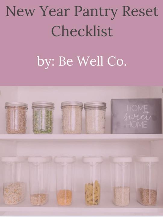 NEW YEAR Pantry Checklist! 