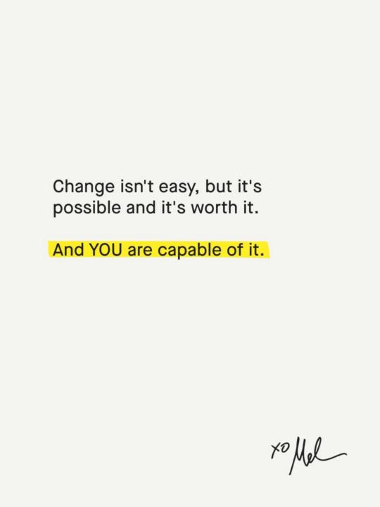 Change isn’t easy…