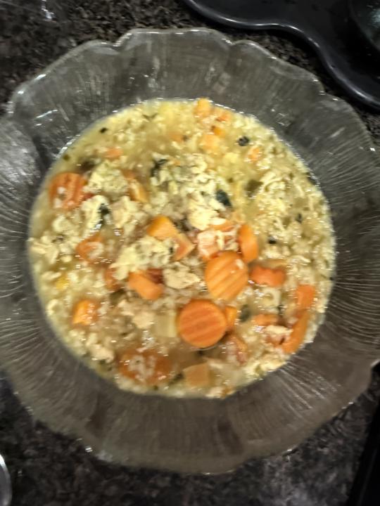 Chicken rice and vegetables 