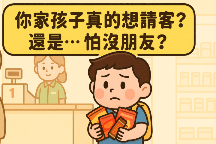 孩子說：我請他們吃雞排 他們笑得很開心