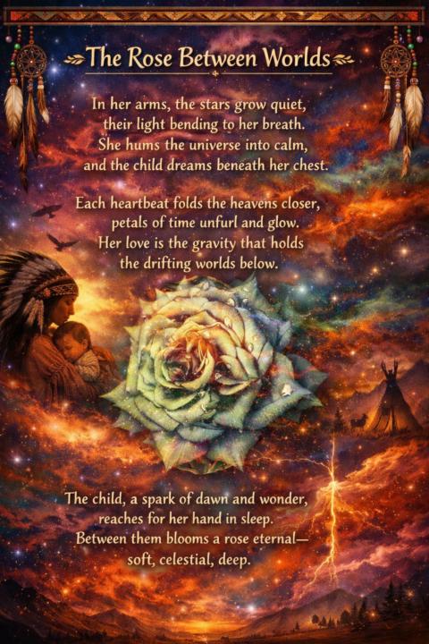 The blooming rose