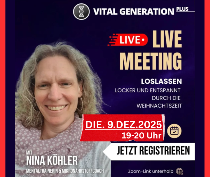 LIVE CALL: LOSLASSEN, locker und entspannt durch die Weihnachtszeit mit Nina Köhler  Loslassen – Locker & entspannt durch die Weihnachtszeit ✨