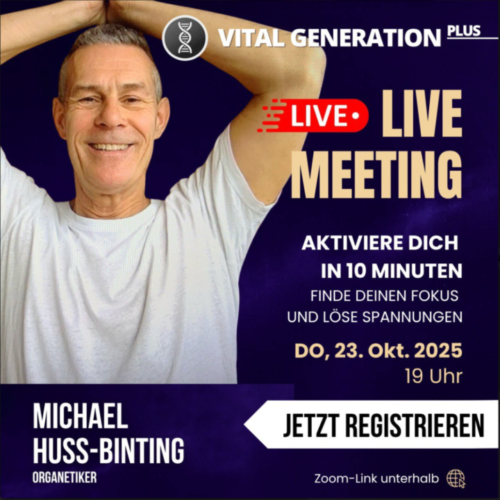 LIVECALL am 23.10.: Aktiviere dich neu, finde Fokus, löse Spannungen – dein Reset für zwischendurch