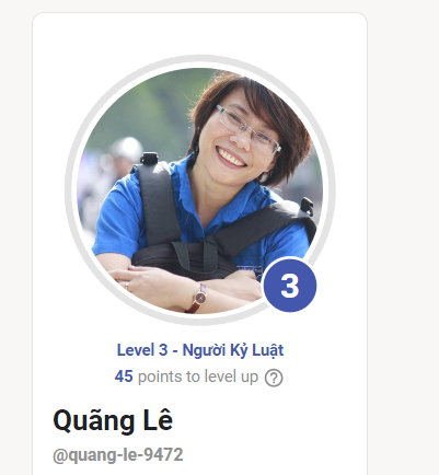 Wao, Level 3 rồi