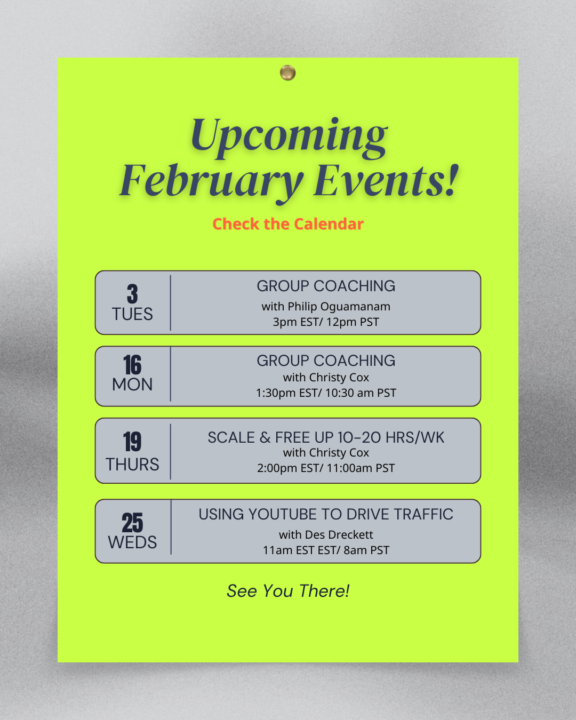 Kick Starting February w/ Some Great Events! 🎉