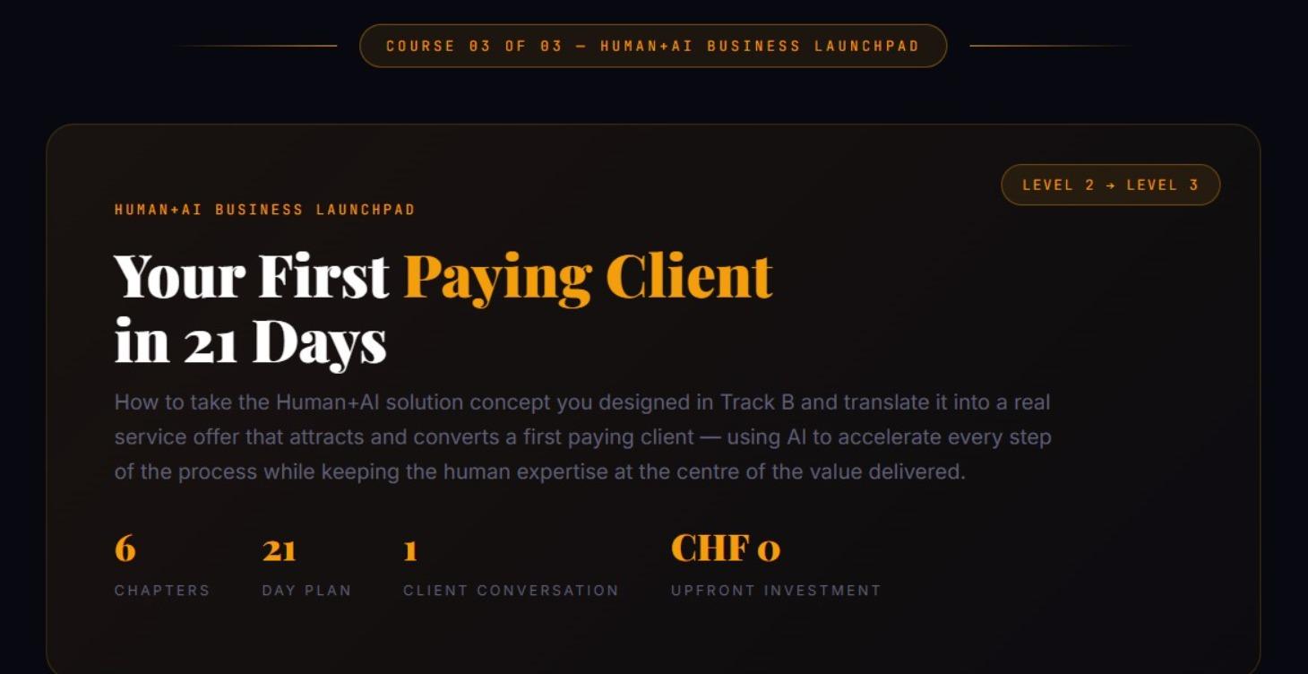 Your First Paying Client in 21 Days