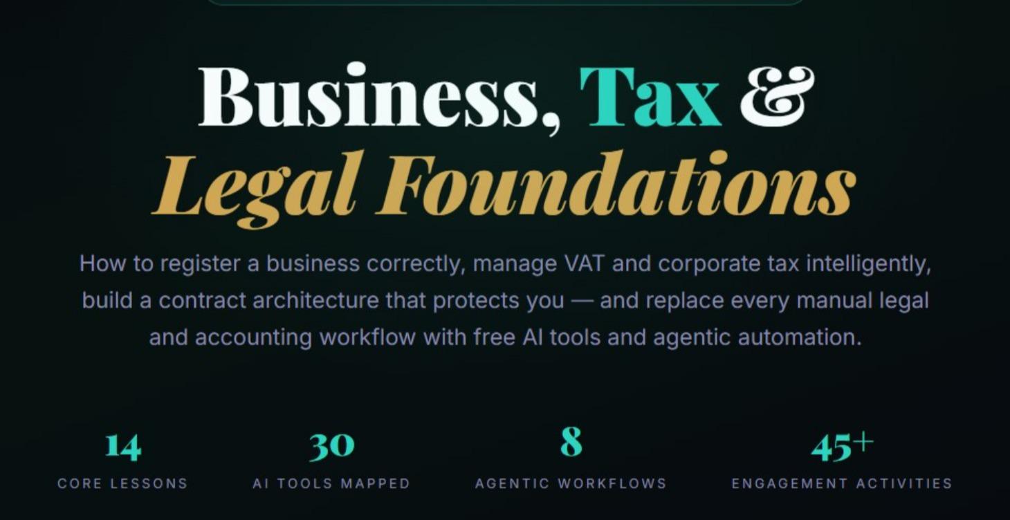 Business, Tax & Legal Foundations