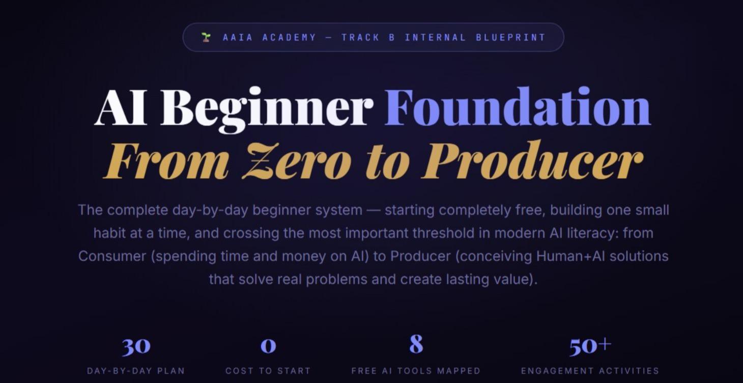 AI Beginner Foundation From Zero to Producer