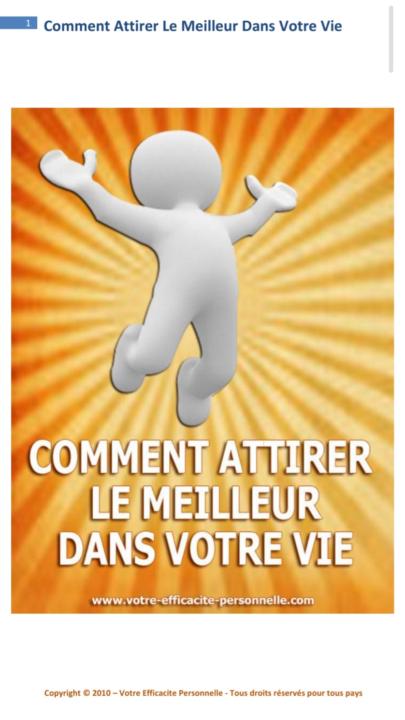 ATTIRER LE MEILLEUR Livre offert à télécharger