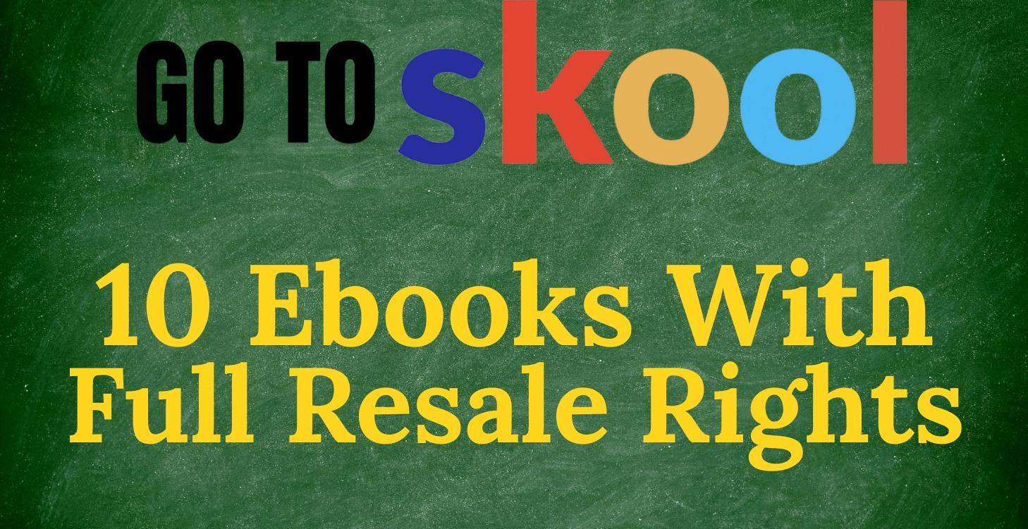 10 Ebooks With Full Resale Rights
