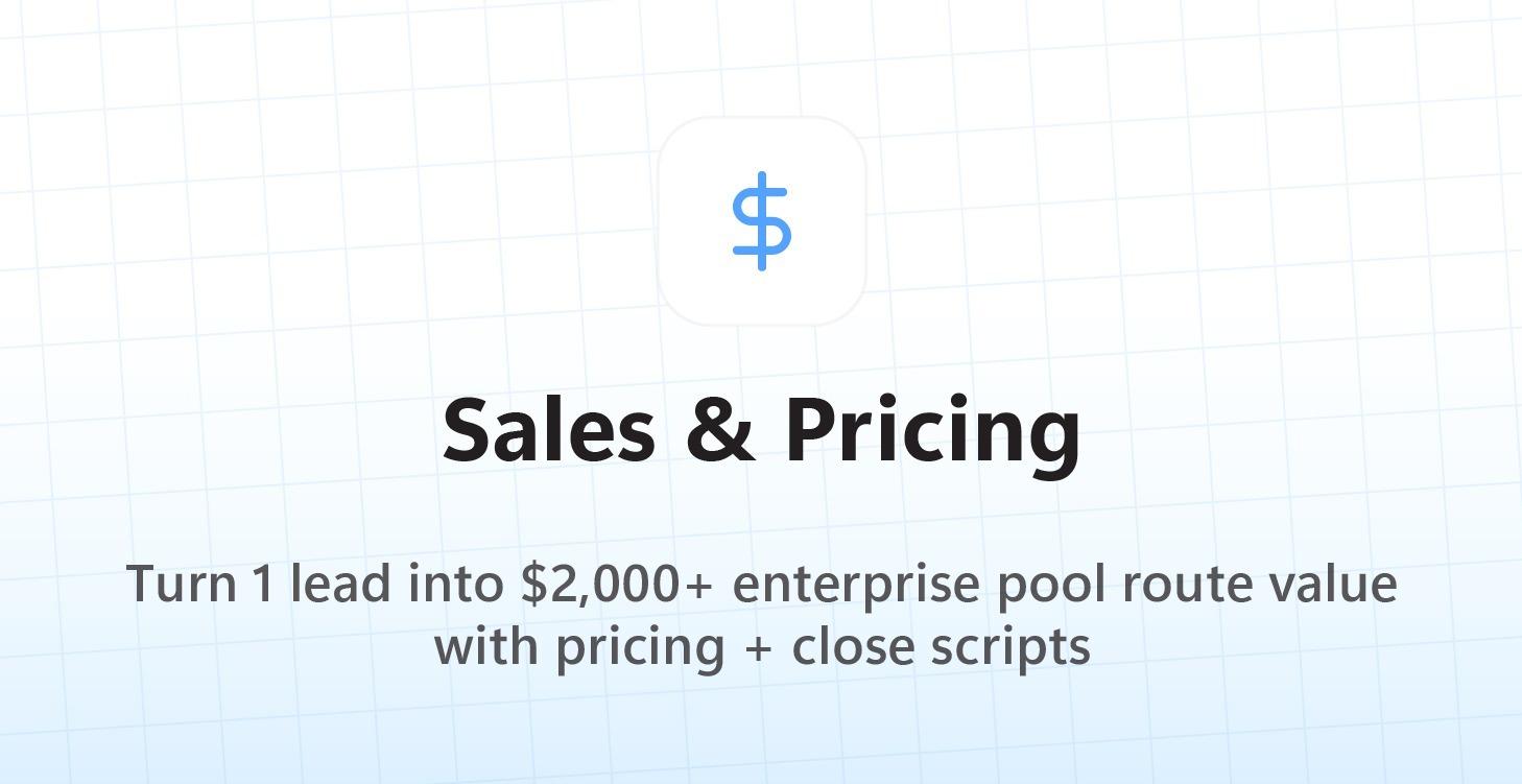 Sales and Pricing