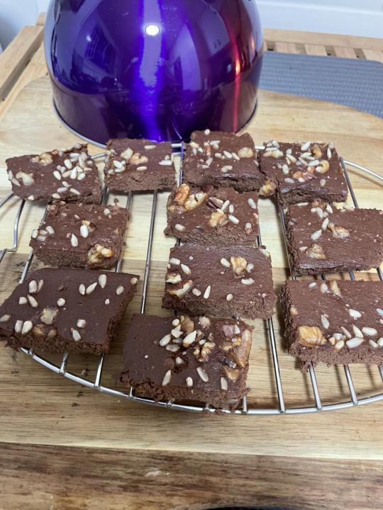 3 ingredient protein Brownie…. For the sweet tooth