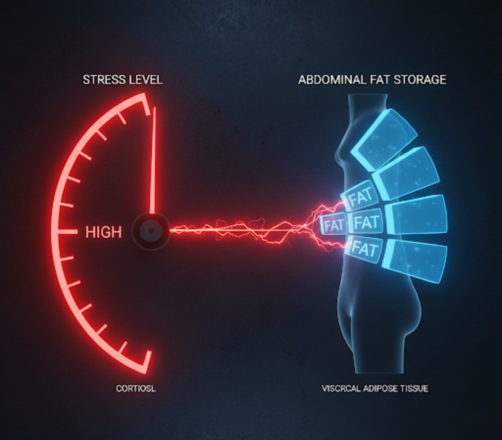 Belly Fat’s Hidden Driver: The Stress Hormone