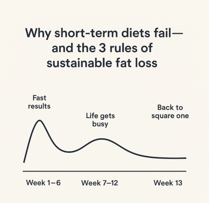 Why short-term diets fail (and the 3 rules that make fat loss stick)