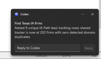 Another Update from the AI