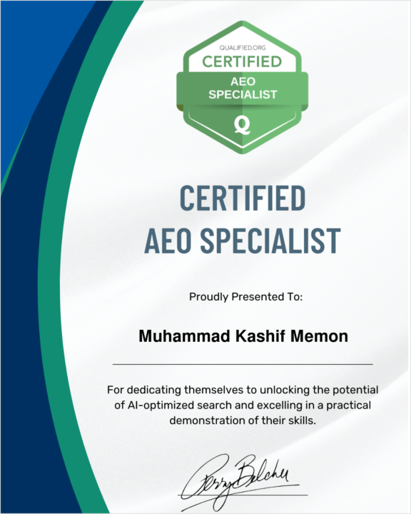 I have successfully obtained AEO certification
