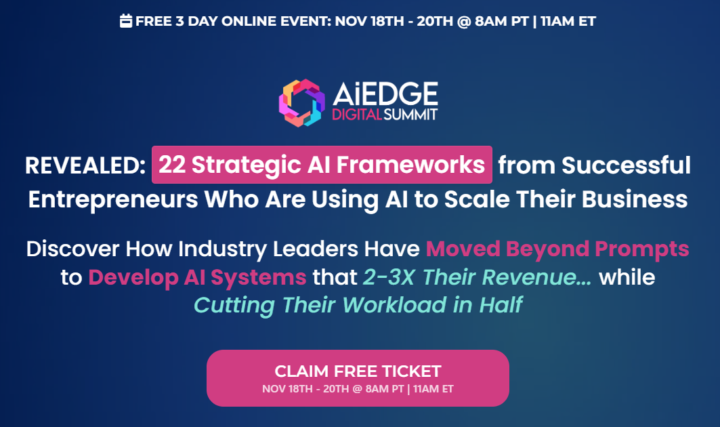 📞Thursday Call Delay and Invitation: The AI-EDGE SUMMIT is ON