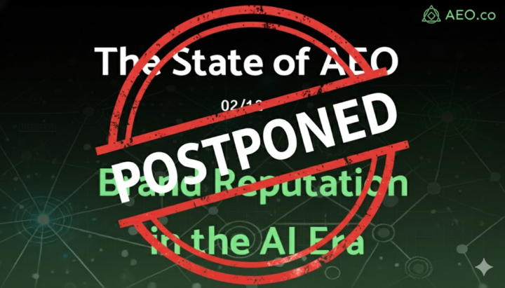📢 Quick Update: 2/12 AEO Call Postponed