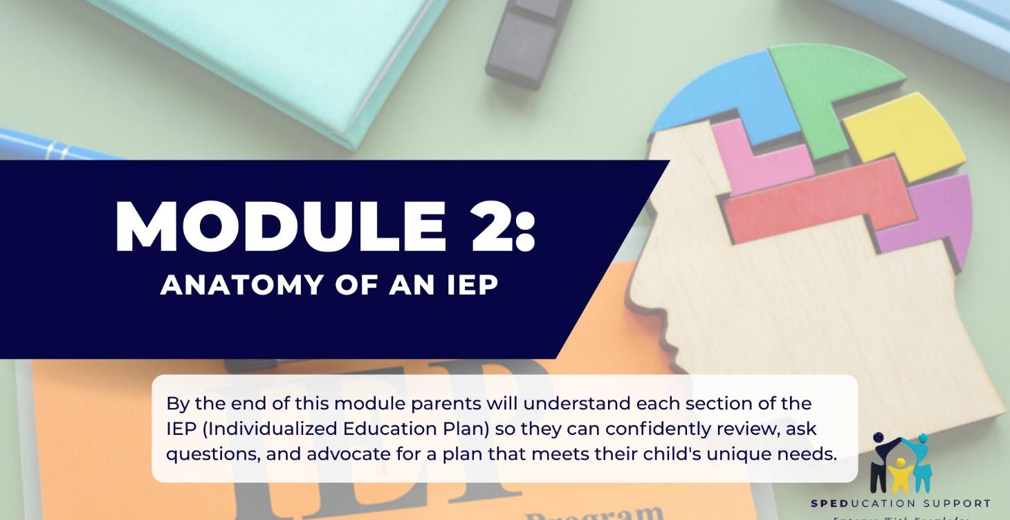 Module 2: Anatomy of an IEP