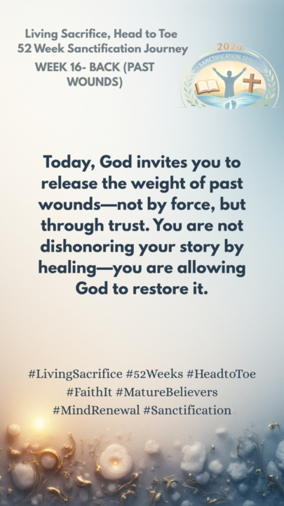 Week 16 Day 3- BACK/PAST WOUNDS