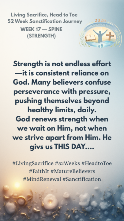Week 17 Day 3- THE SPINE (Strength)