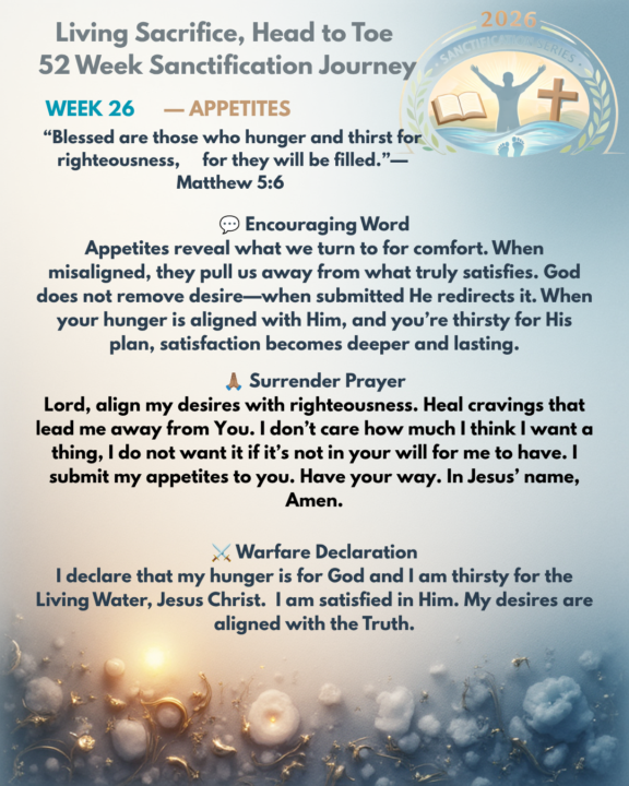 WEEK 25- APPETITES