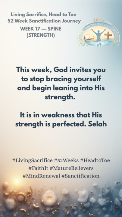 Week 17 Day 2- THE SPINE/STRENGTH