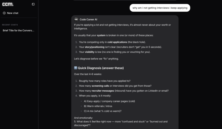 🚀 Introducing Code Career AI