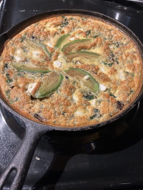 Spinach & Black Bean Frittata 