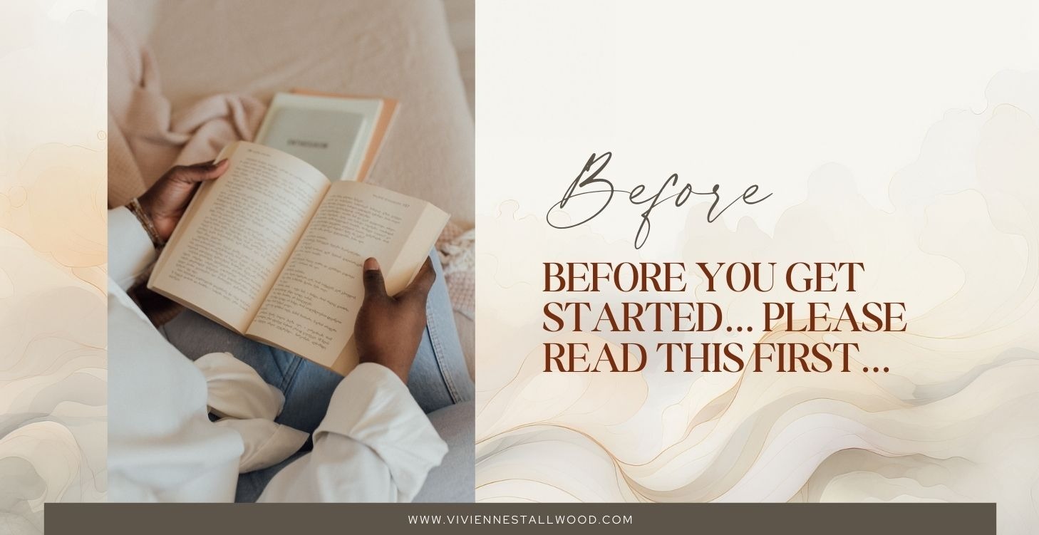 Before You Get Started...