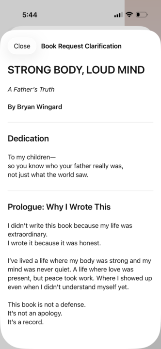 What kept me who I truly am