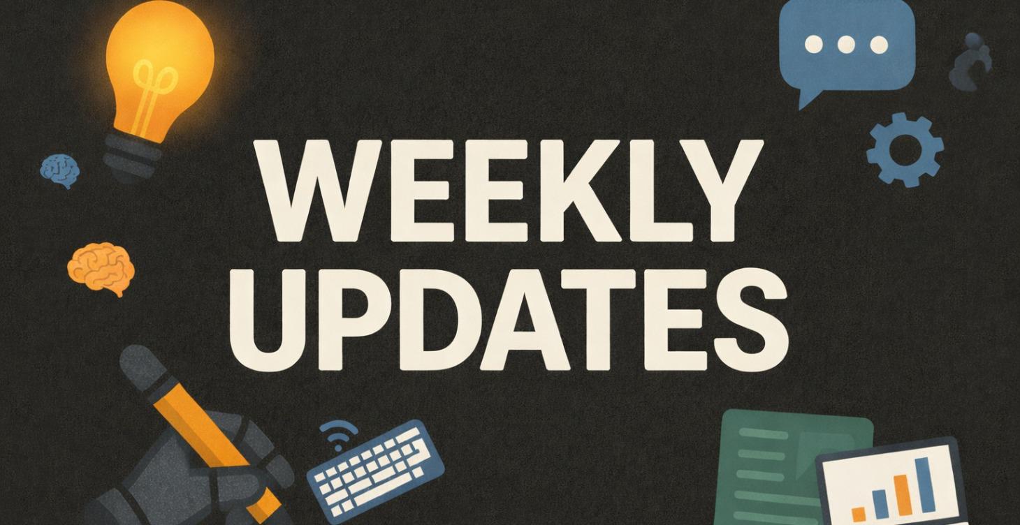 WEEKLY UPDATES(coming soon)