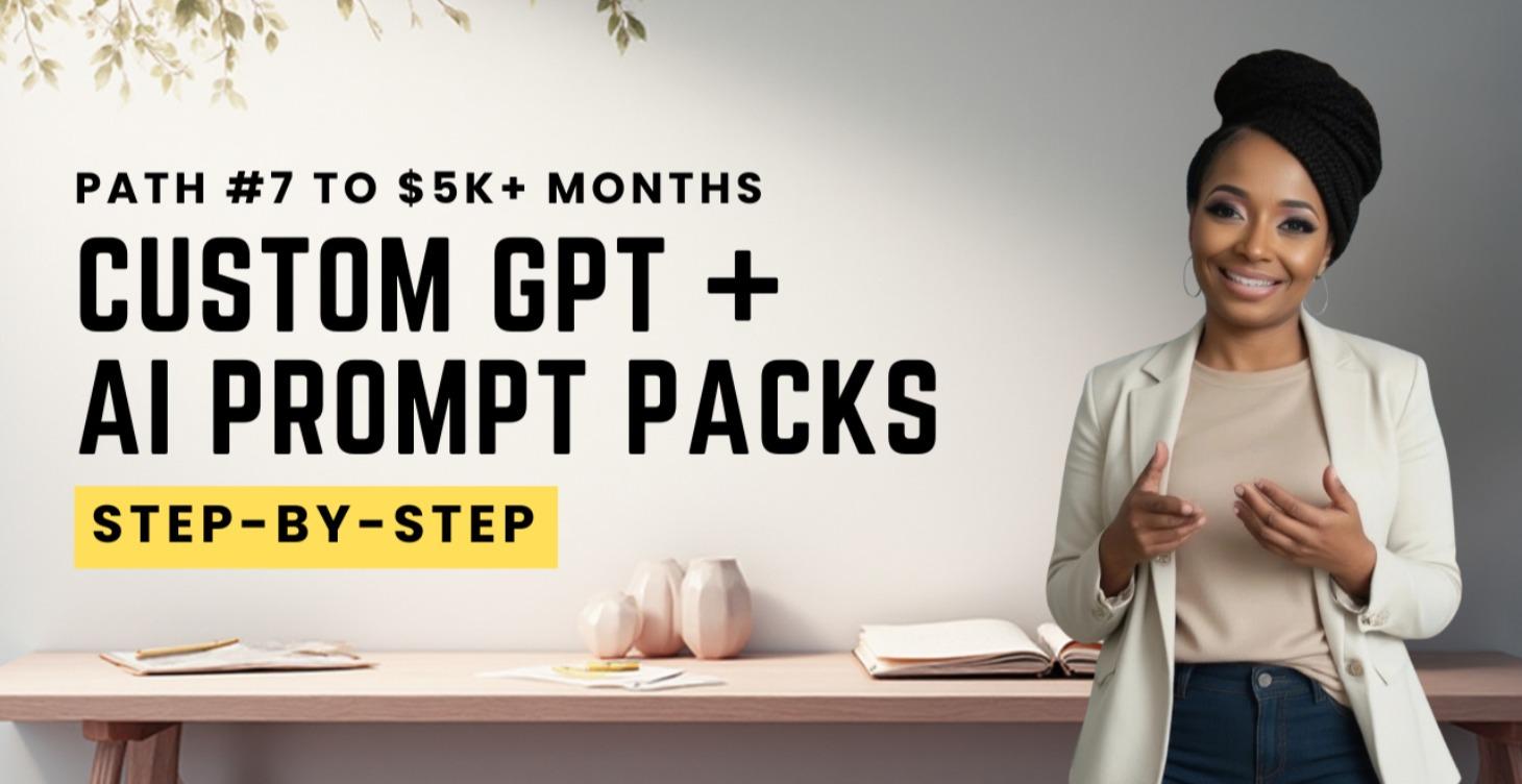Custom GPT + AI Prompt Packs | Path #7 to $5K