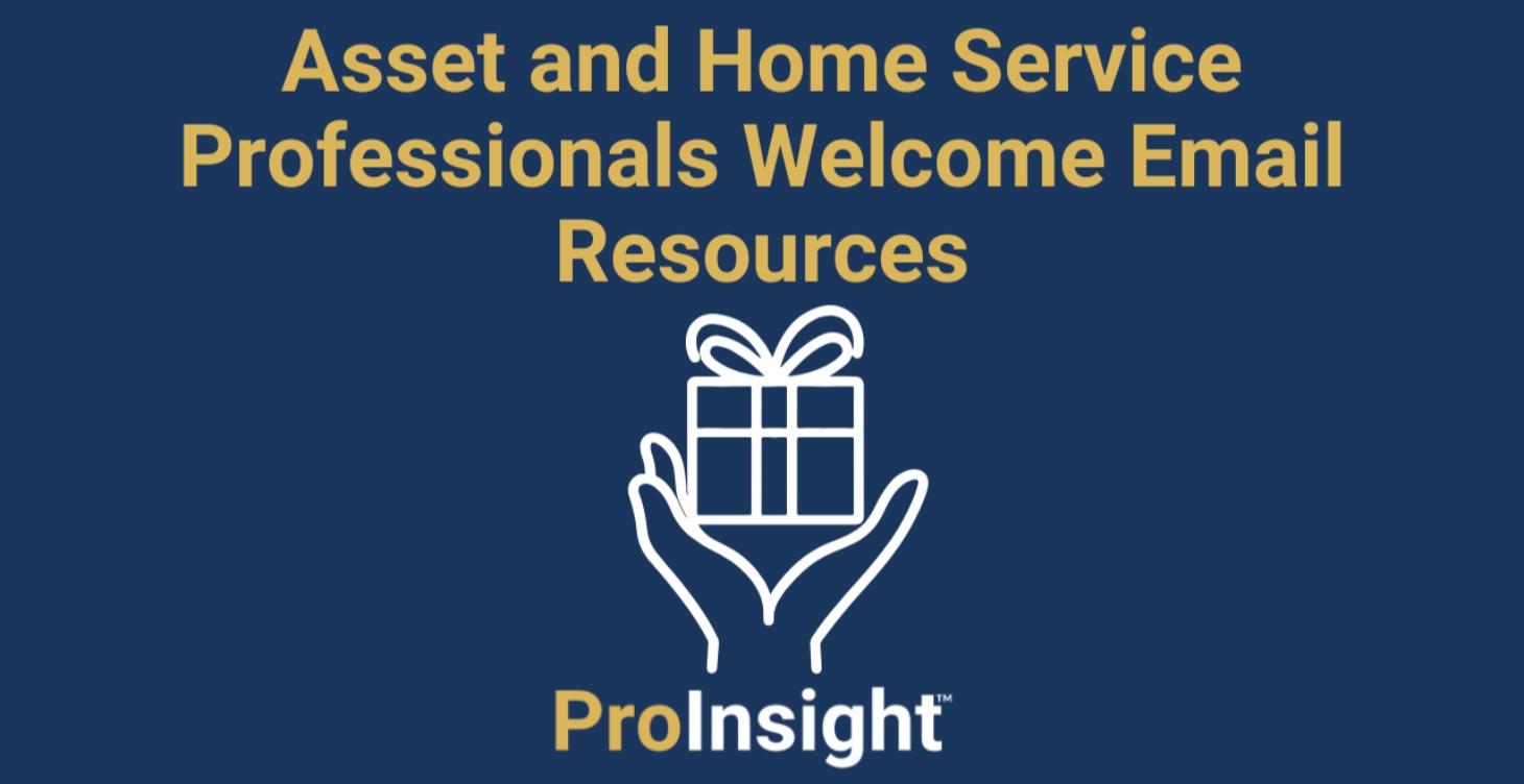 Asset and Home Service Professionals Welcome Links