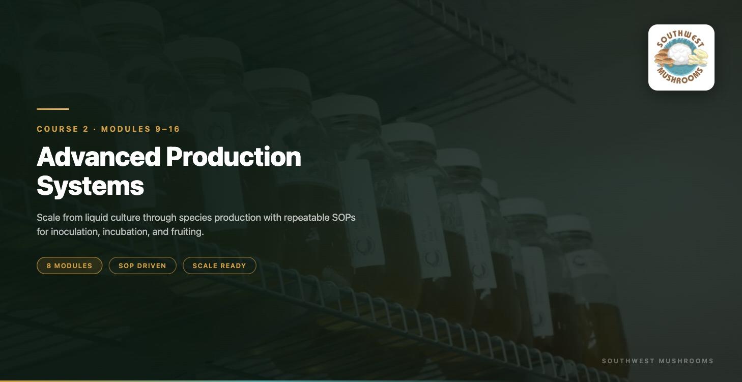 Mushroom Cultivation Foundations - Course 2