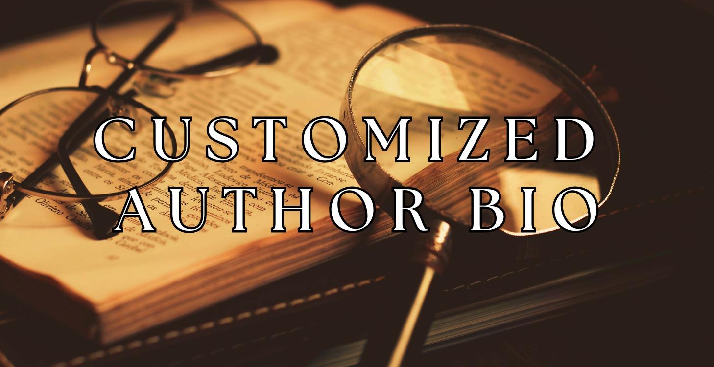 Customized Author Bio