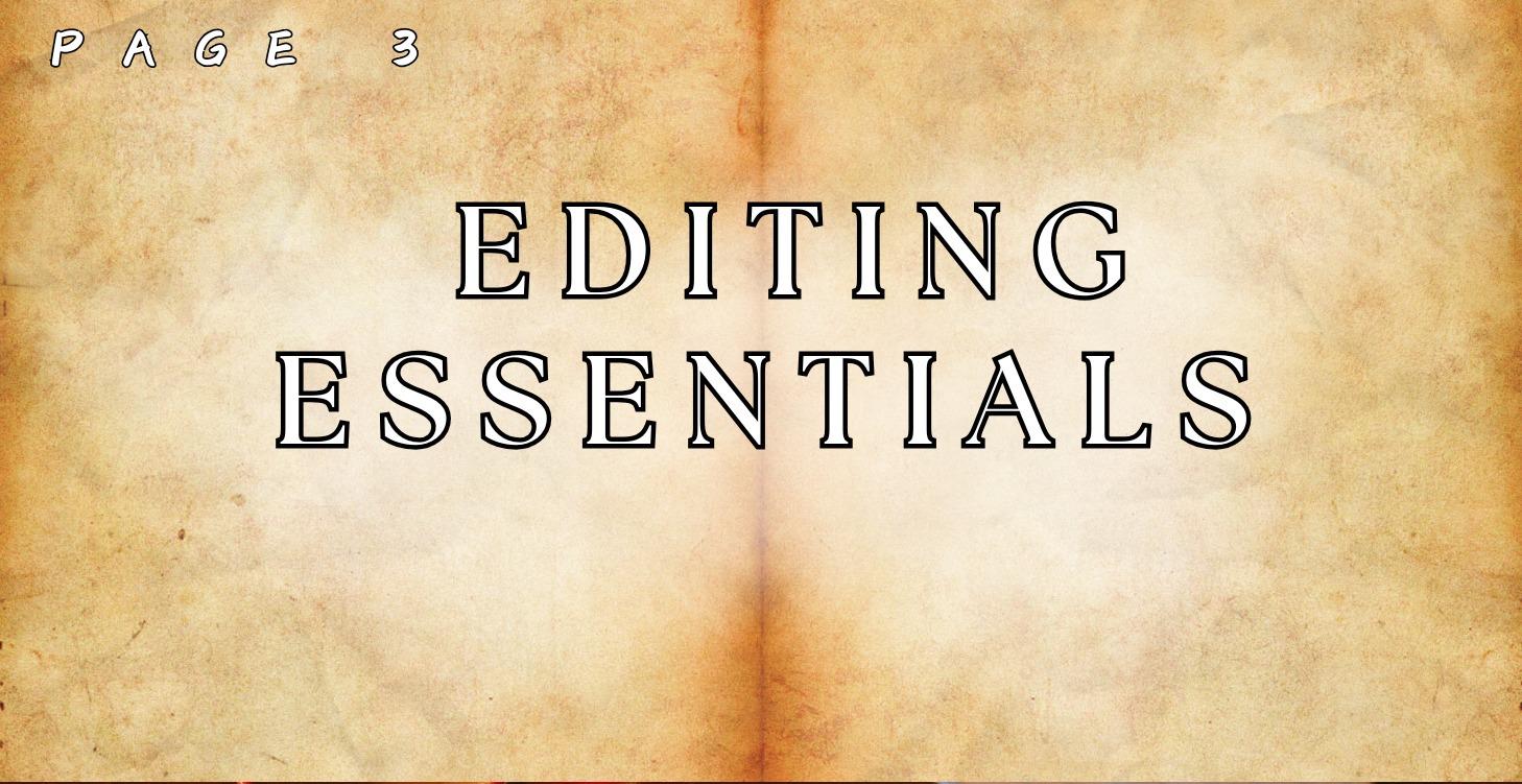 Make It Shine: Editing Essentials