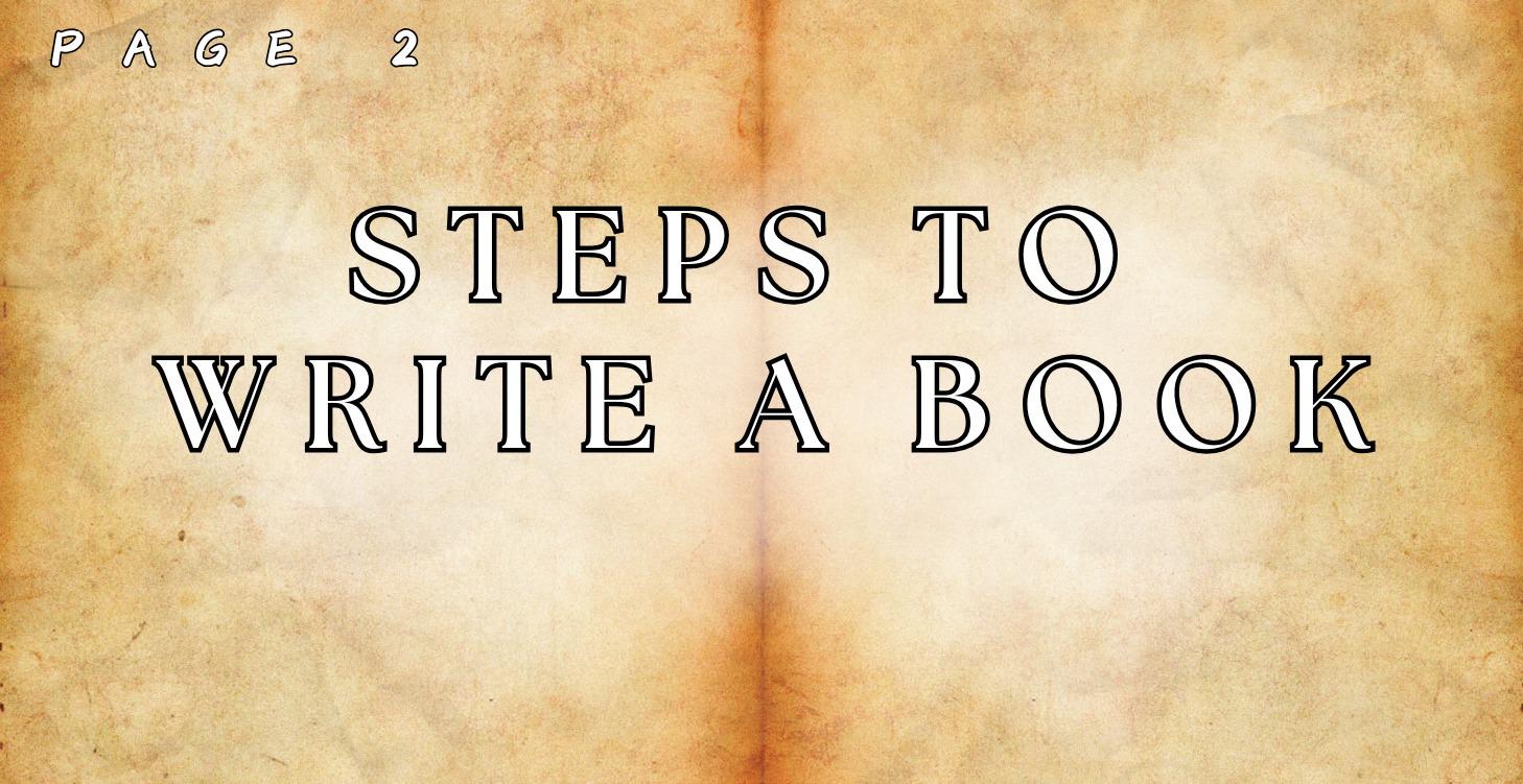 Steps to Write a Book
