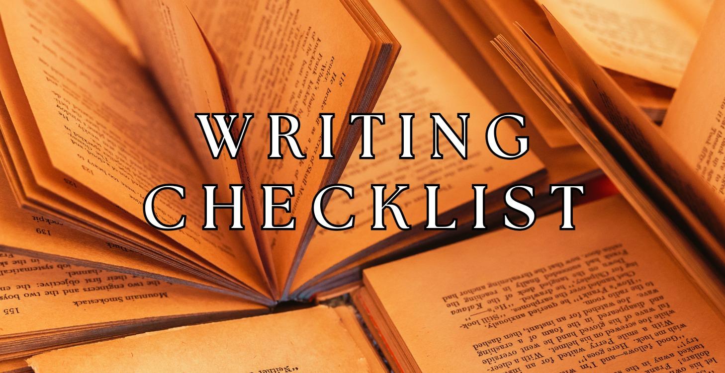 Writing Checklist