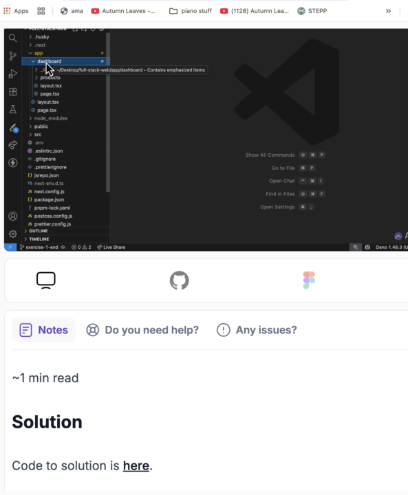 Full-stack-professional roadmap/Building UIs / Step 6 Exercise Solution