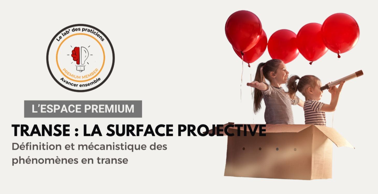 Transe : les mécaniques de la surface projective
