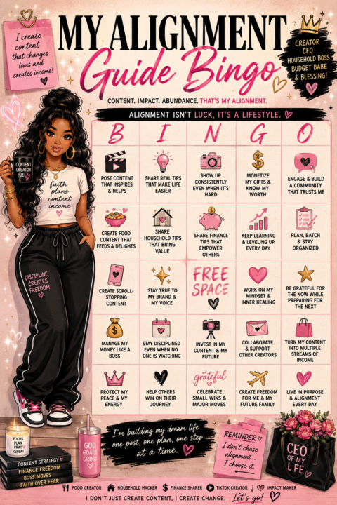 Alignment guide bingo