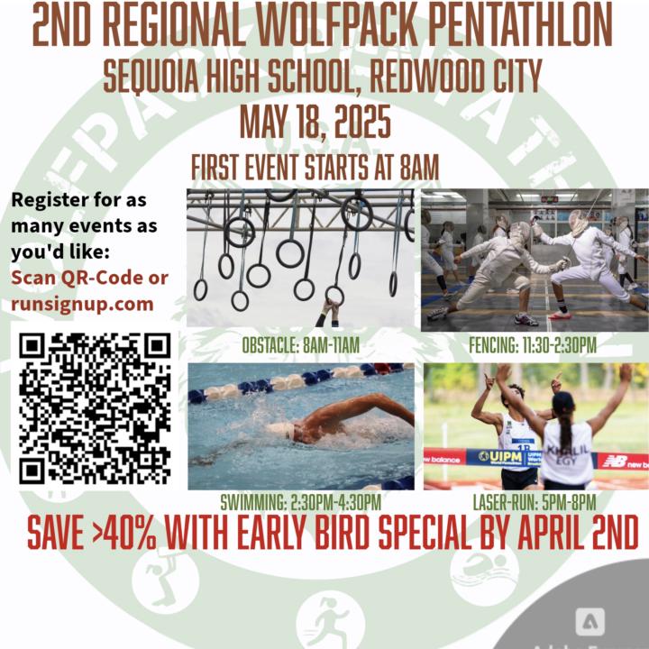 Registration open: 2nd Annual Wolfpack Modern Pentathlon Regional Qualifier