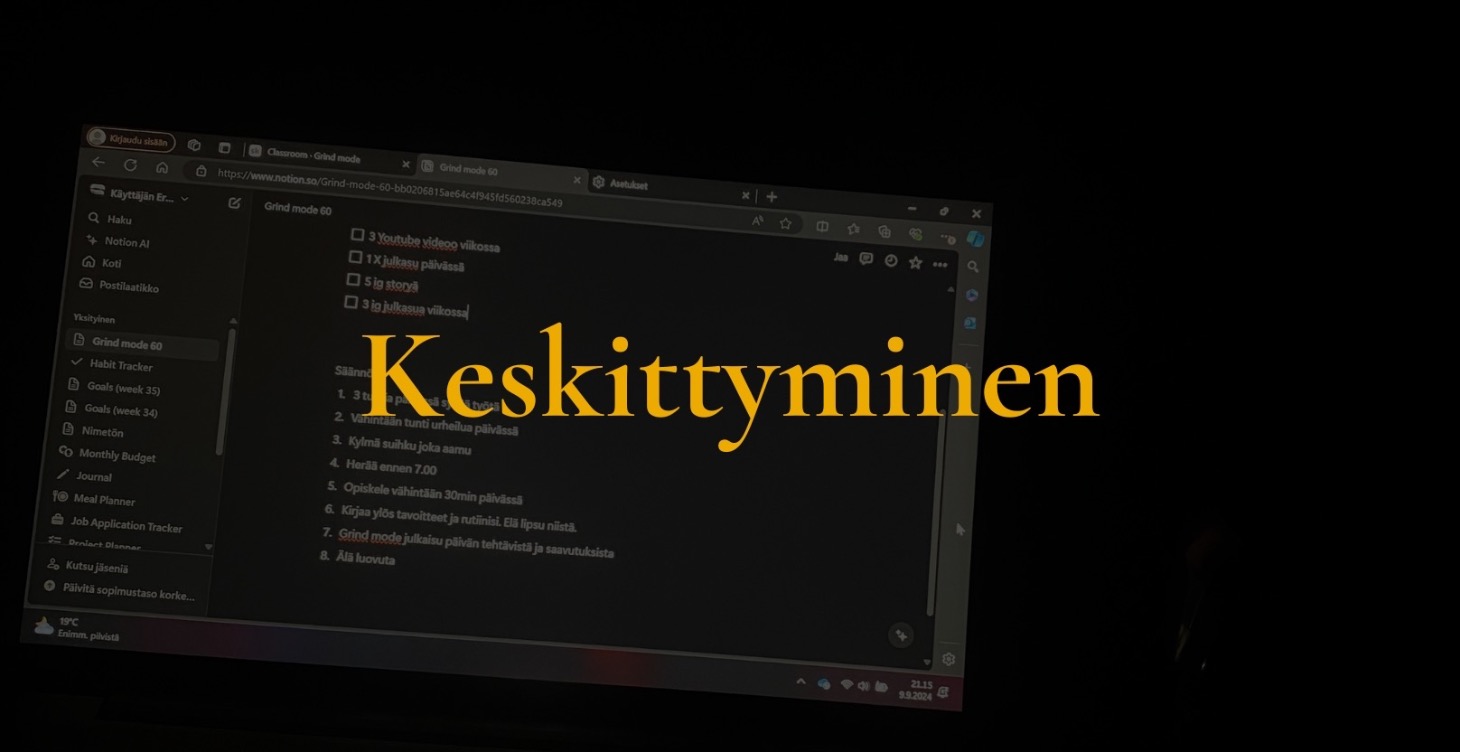 Keskittyminen