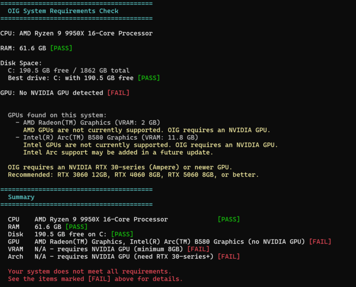 If you're keen to run Open Image Generator on your PC...