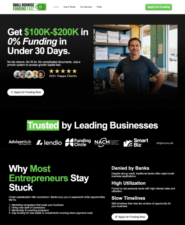 New Custom Website for Referrals