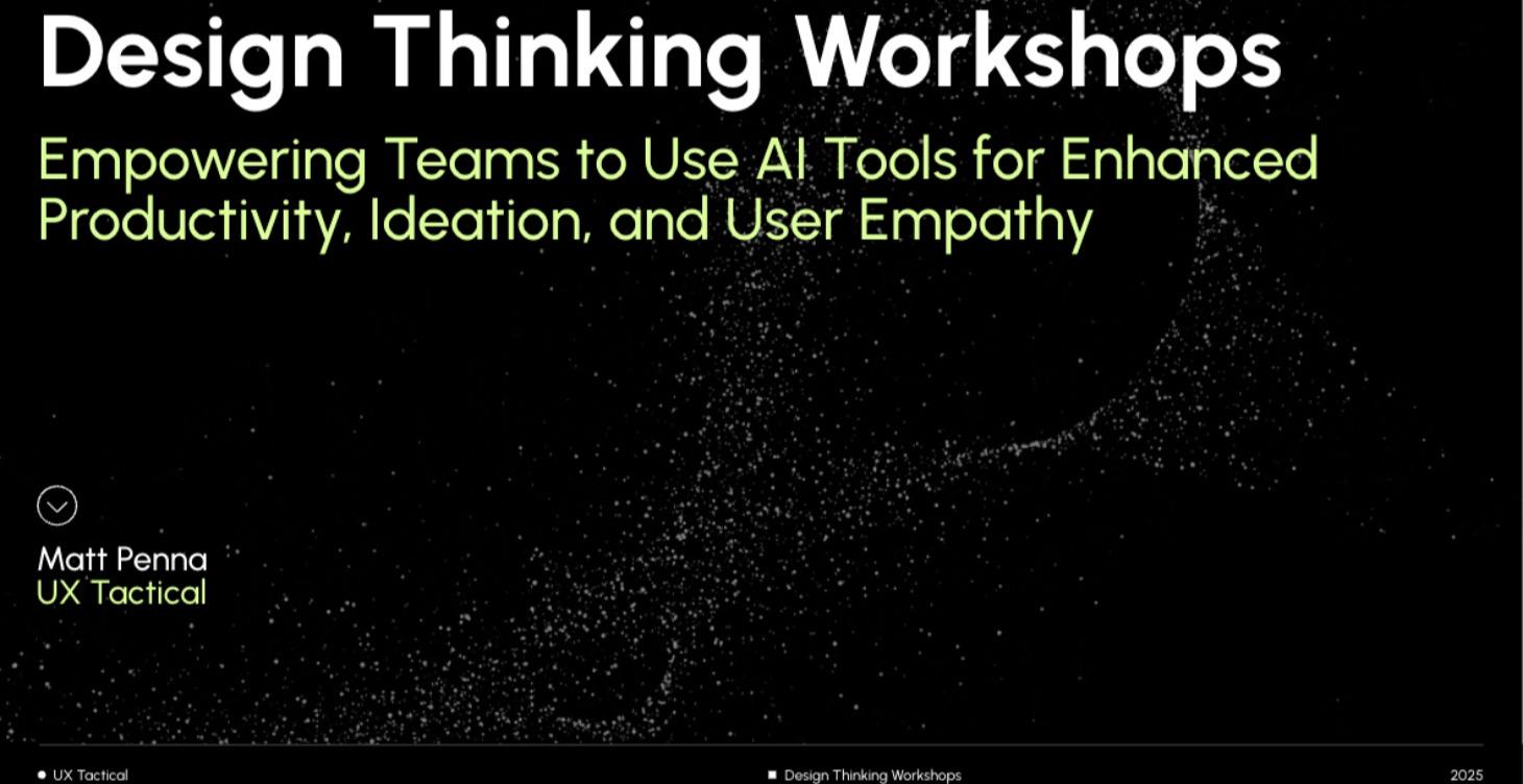 Design Thinking Workshops with AI