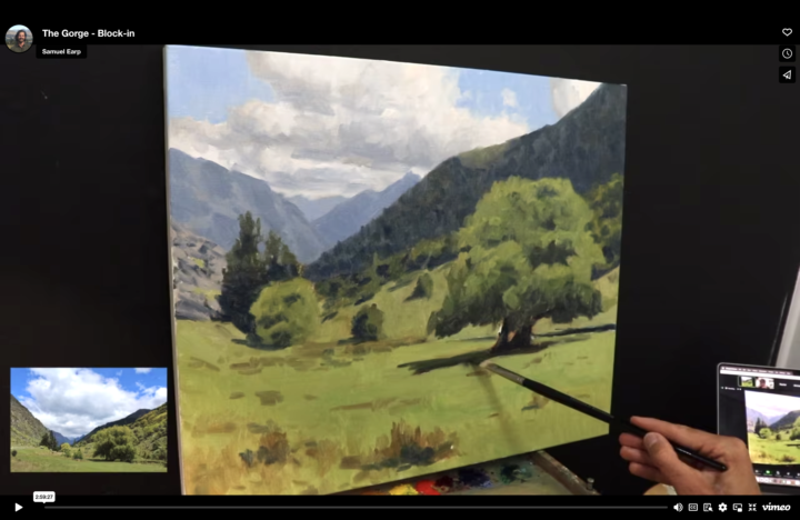 How to Start Painting A Large Landscape