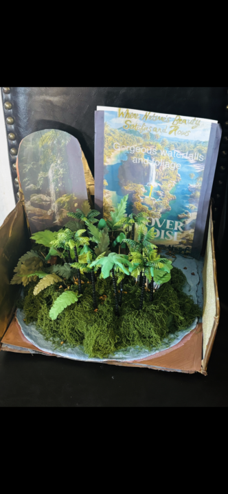 Model of a tropical rainforest lsland