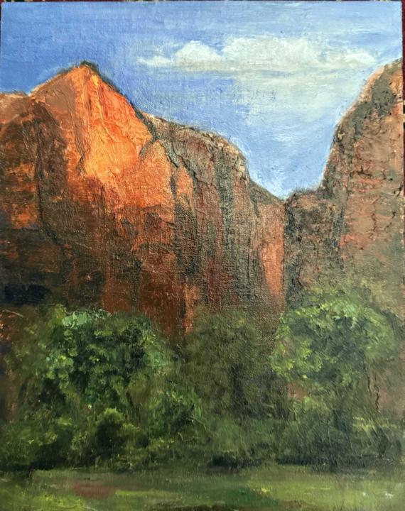 Zion at sunset